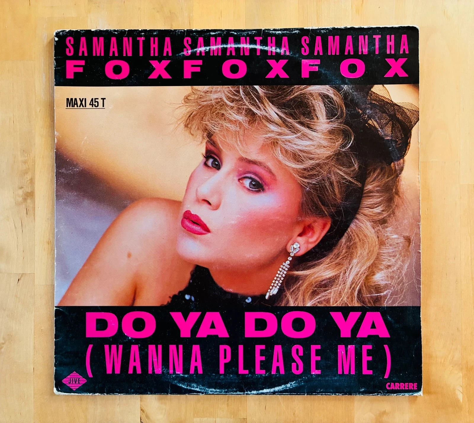 Disque vinyle maxi 45T Samantha Fox Do ya do ya (please me).